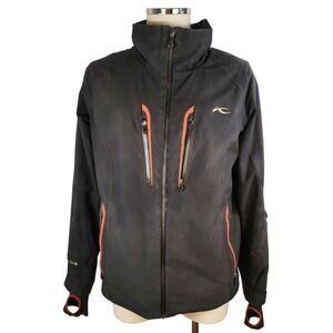 KJUS Black Ski Jacket Mens 50/M Dermizax EV Primaloft Recco Avalanche *READ